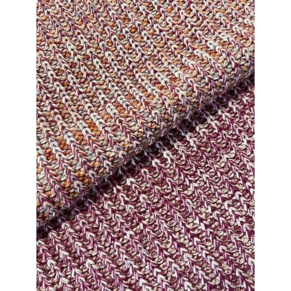 Stitches & Stripes Acrylic Scarf~Size OS~Pink Orange Pashmina~Stitch Fix NWT - Picture 5 of 9